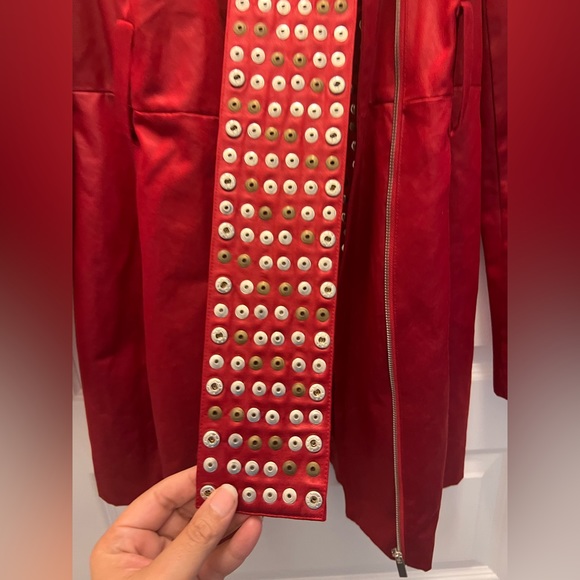 BeBe used Red coat with belt - Picture 3 of 12